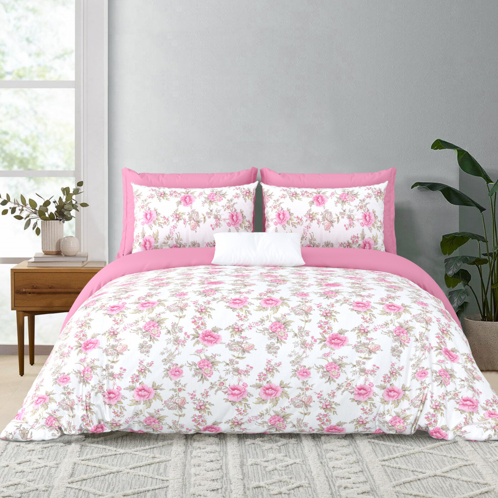 Bliss Double Bedsheet 100% Pure Cotton 180 TC Bedheeet With Two Pillow Cover Set of 18 Bedsheet