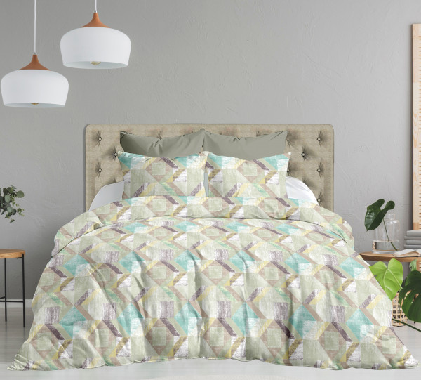Bliss Floral Print King Size 100% Pure Cotton 180 TC Bedheeet With Two Pillow Cover Set