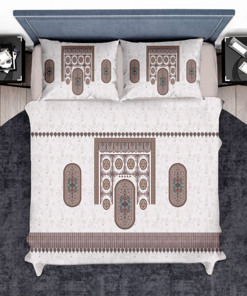 Elegance 210 TC Pure 100% Cotton King Size Bedsheet With Two Pillow Cover Set