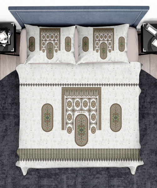 Elegance 210 TC Pure 100% Cotton King Size Bedsheet With Two Pillow Cover Set