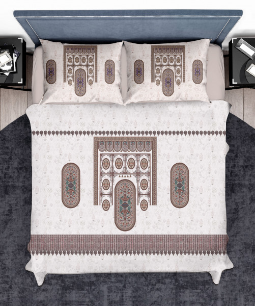 Elegance 210 TC Pure 100% Cotton King Size Bedsheet With Two Pillow Cover Set