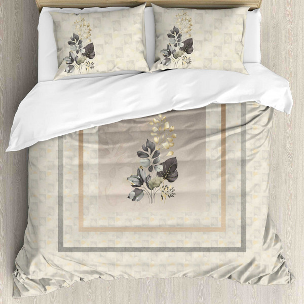 Elegance 210 TC Pure 100% Cotton King Size Bedsheet With Two Pillow Cover Set