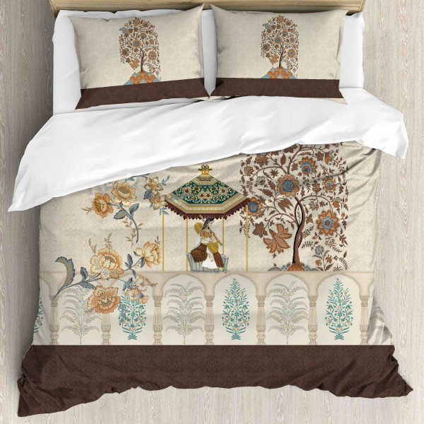 Elegance 210 TC Pure 100% Cotton King Size Bedsheet With Two Pillow Cover Set