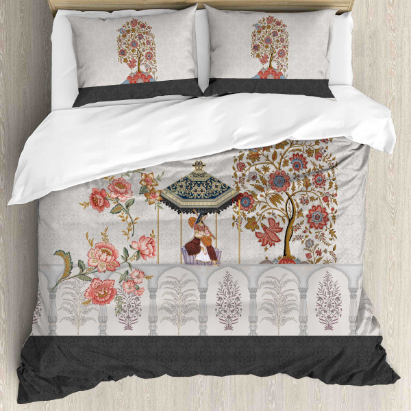 Elegance 210 TC Pure 100% Cotton King Size Bedsheet With Two Pillow Cover Set