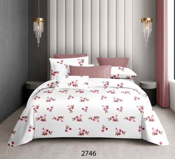 GULMOHAR Double Bedsheet 100% Pure Cotton 120 TC Bedsheeet With Two Pillow Cover Set