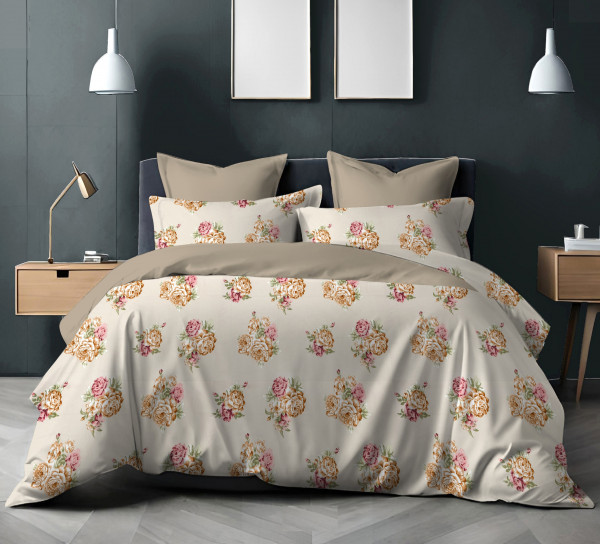 GULMOHAR Double Bedsheet 100% Pure Cotton 120 TC Bedsheeet With Two Pillow Cover Set