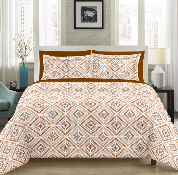 GULMOHAR Double Bedsheet 100% Pure Cotton 120 TC Bedsheeet With Two Pillow Cover Set