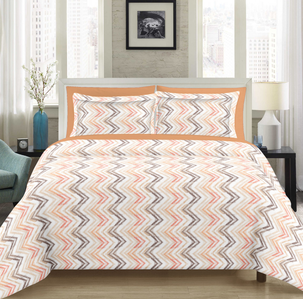 Image of GULMOHAR Double Bedsheet 100% Pure Cotton 120 TC Bedsheeet With Two Pillow Cover Set