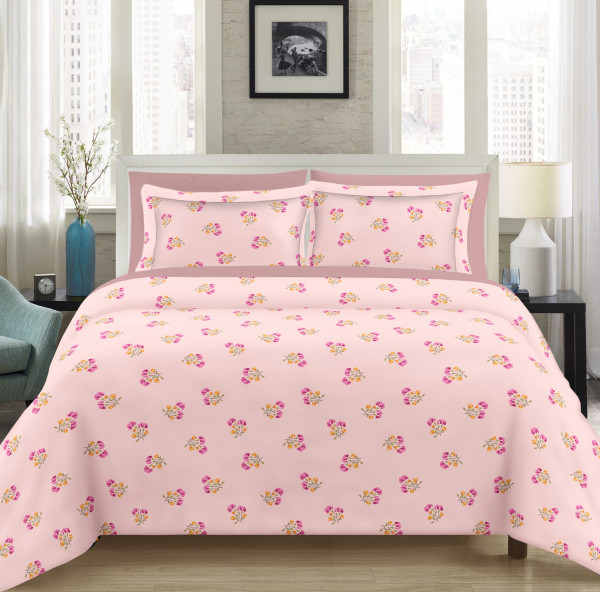 GULMOHAR Double Bedsheet 100% Pure Cotton 120 TC Bedsheeet With Two Pillow Cover Set