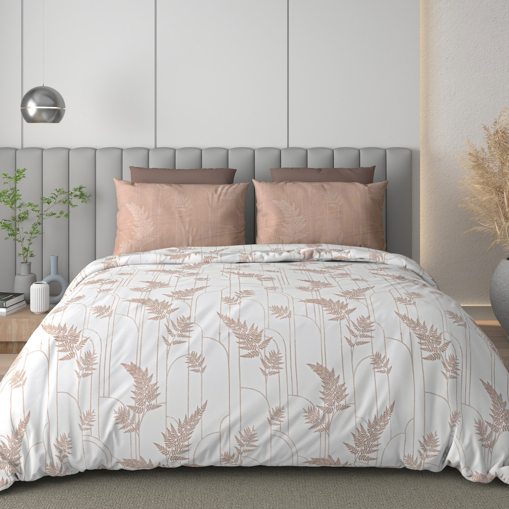 Image of Happy Life 210 TC Pure 100% Cotton King Size Bedsheet With Two Pillow Cover Set