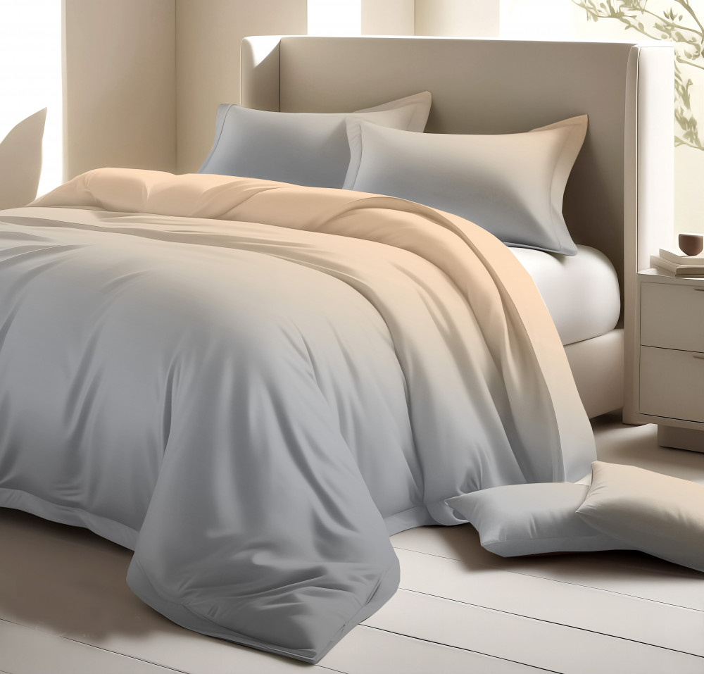 Image of Happy Life 210 TC Pure 100% Cotton King Size Bedsheet With Two Pillow Cover Set