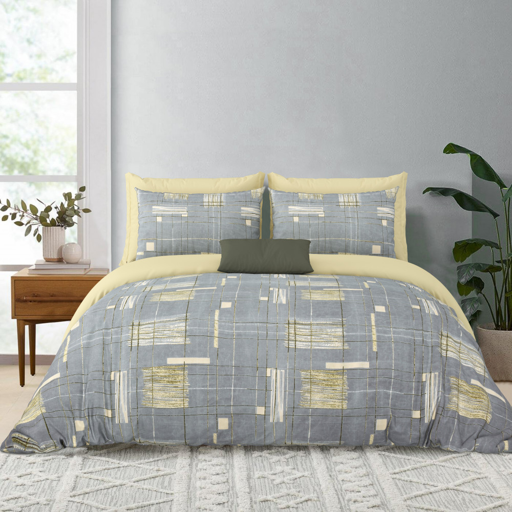IMPRESSION King Size Bedsheet 100% Pure Cotton 180 TC Bedsheeet With Two Pillow Cover Set of 18 Bedsheet