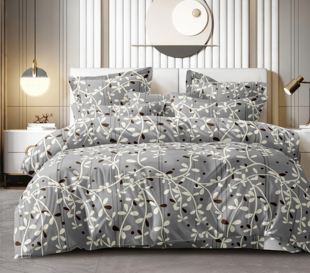 IMPRESSION King Size FITTED Bedsheet 100% Pure Cotton 180 TC Bedsheeet With Two Pillow Cover Set of 18 Bedsheet