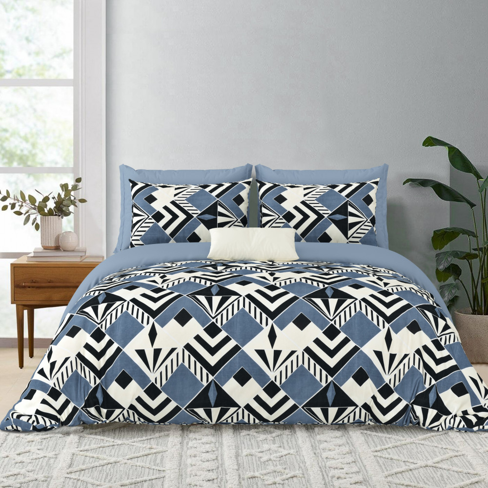 IMPRESSION Double Bedsheet 100% Pure Cotton 180 TC Bedsheeet With Two Pillow Cover Set of 18 Bedsheet