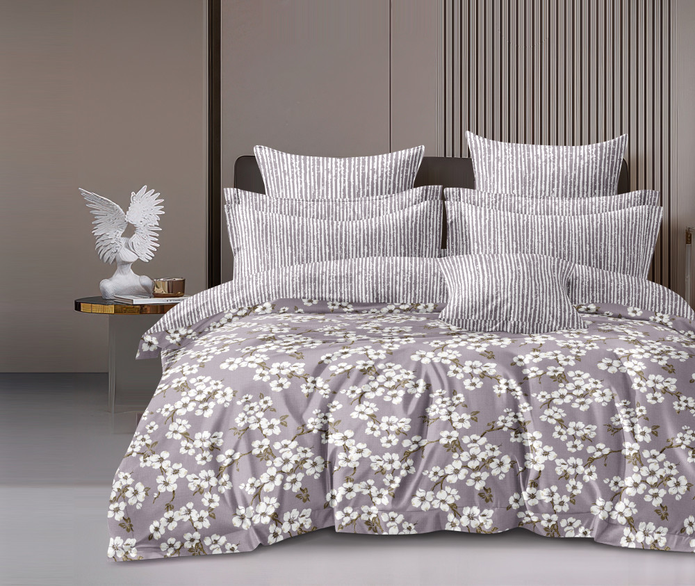 IMPRESSION Double Bedsheet 100% Pure Cotton 180 TC Bedsheeet With Two Pillow Cover Set of 18 Bedsheet