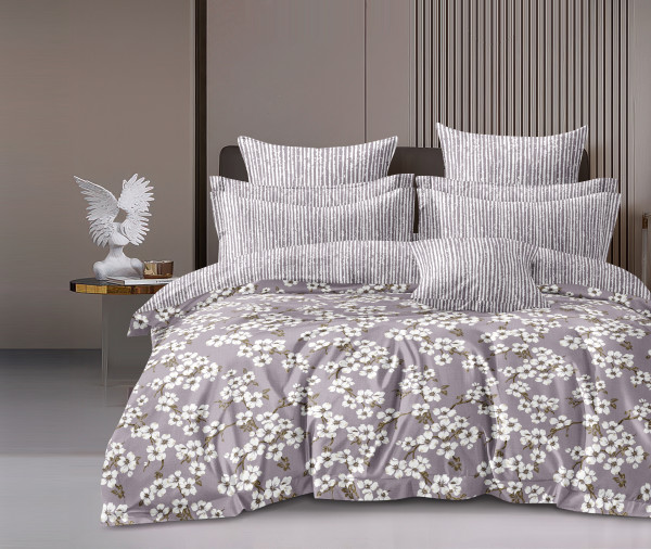 IMPRESSION Double Bedsheet 100% Pure Cotton 180 TC Bedsheeet With Two Pillow Cover Set of 18 Bedsheet
