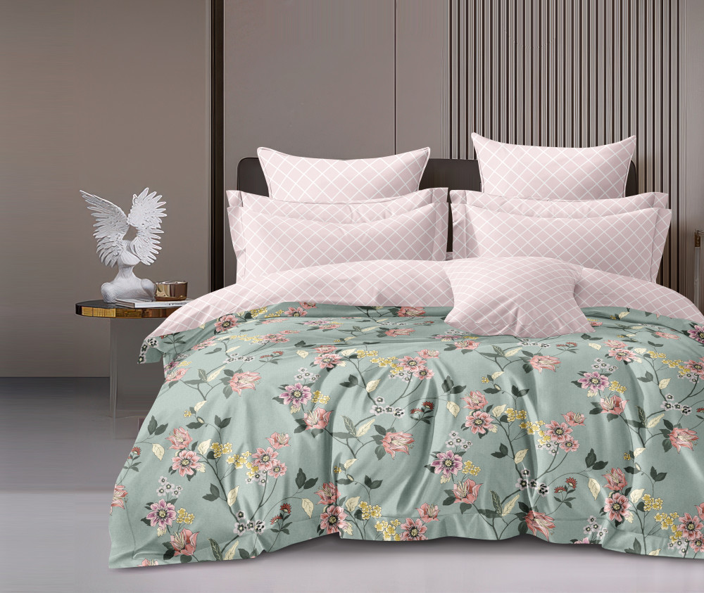 IMPRESSION Double Bedsheet 100% Pure Cotton 180 TC Bedsheeet With Two Pillow Cover Set of 18 Bedsheet