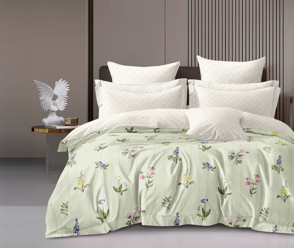 IMPRESSION Double Bedsheet 100% Pure Cotton 180 TC Bedsheeet With Two Pillow Cover Set of 18 Bedsheet