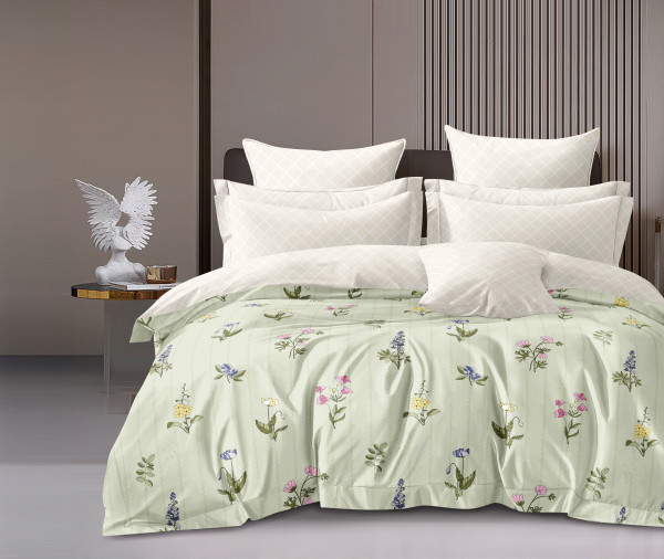 IMPRESSION Double Bedsheet 100% Pure Cotton 180 TC Bedsheeet With Two Pillow Cover Set of 18 Bedsheet