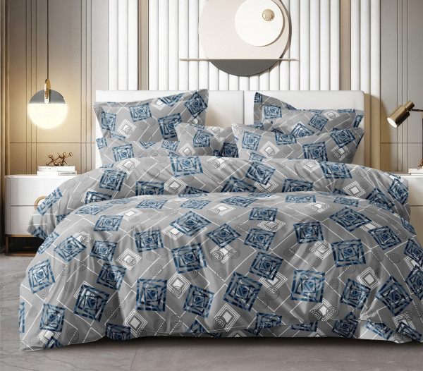 IMPRESSION King Size FITTED Bedsheet 100% Pure Cotton 180 TC Bedsheeet With Two Pillow Cover Set of 18 Bedsheet