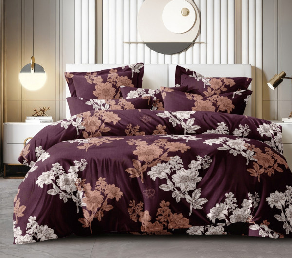 IMPRESSION King Size FITTED Bedsheet 100% Pure Cotton 180 TC Bedsheeet With Two Pillow Cover Set of 18 Bedsheet