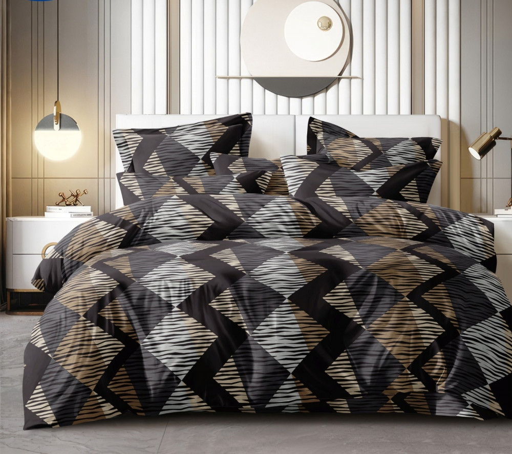 IMPRESSION King Size Bedsheet 100% Pure Cotton 180 TC Bedsheeet With Two Pillow Cover Set of 18 Bedsheet