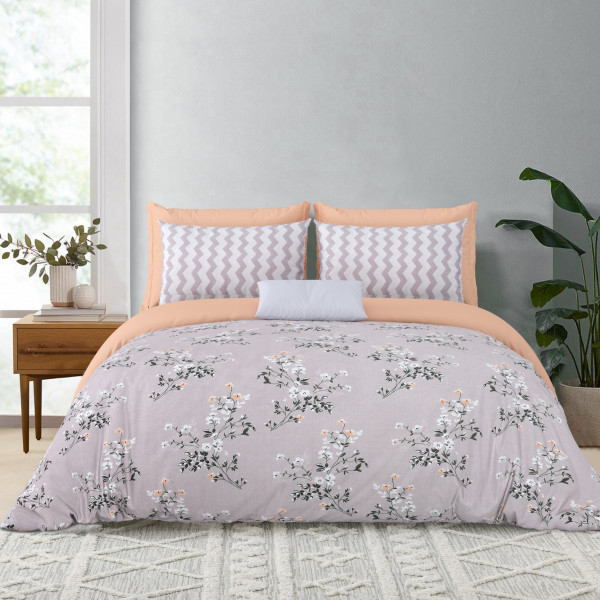 IMPRESSION Double Comforter SET Microfiber Fabric With Bedsheet With Two Pillow Cover Set of 8 Comforter Set