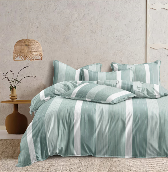 IMPRESSION 120 GSM Premium Microfiber King Size Bedsheet With Two Pillow Cover Set
