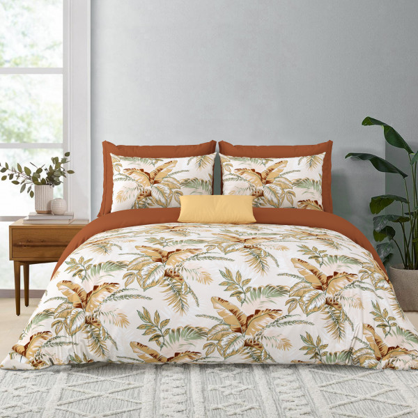 IMPRESSION 120 GSM Premium Microfiber King Size Bedsheet With Two Pillow Cover Set