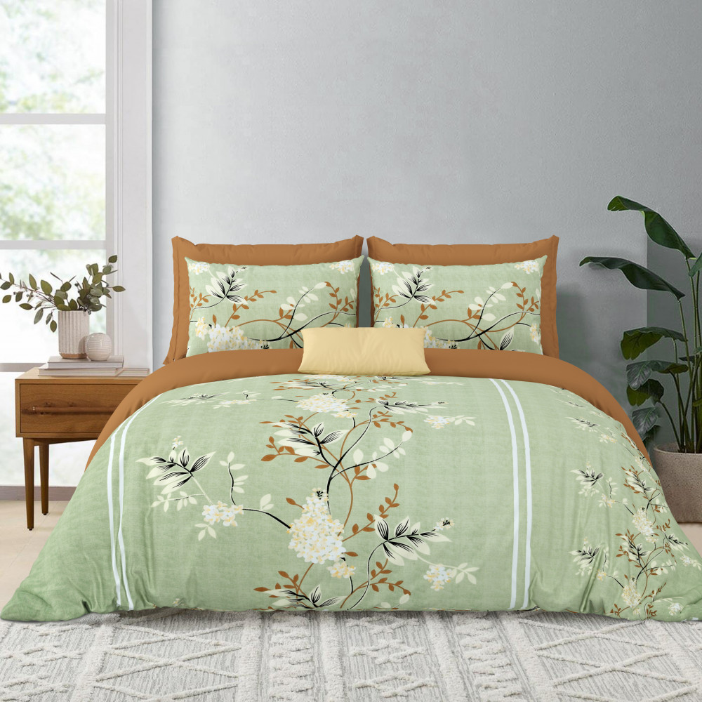 Image of IMPRESSION 120 GSM Premium Microfiber King Size Bedsheet With Two Pillow Cover Set