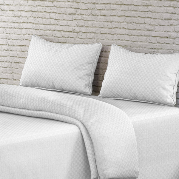 Jacquard 300 TC Pure 100% Cotton King Size Bedsheet With Two Pillow Cover Set