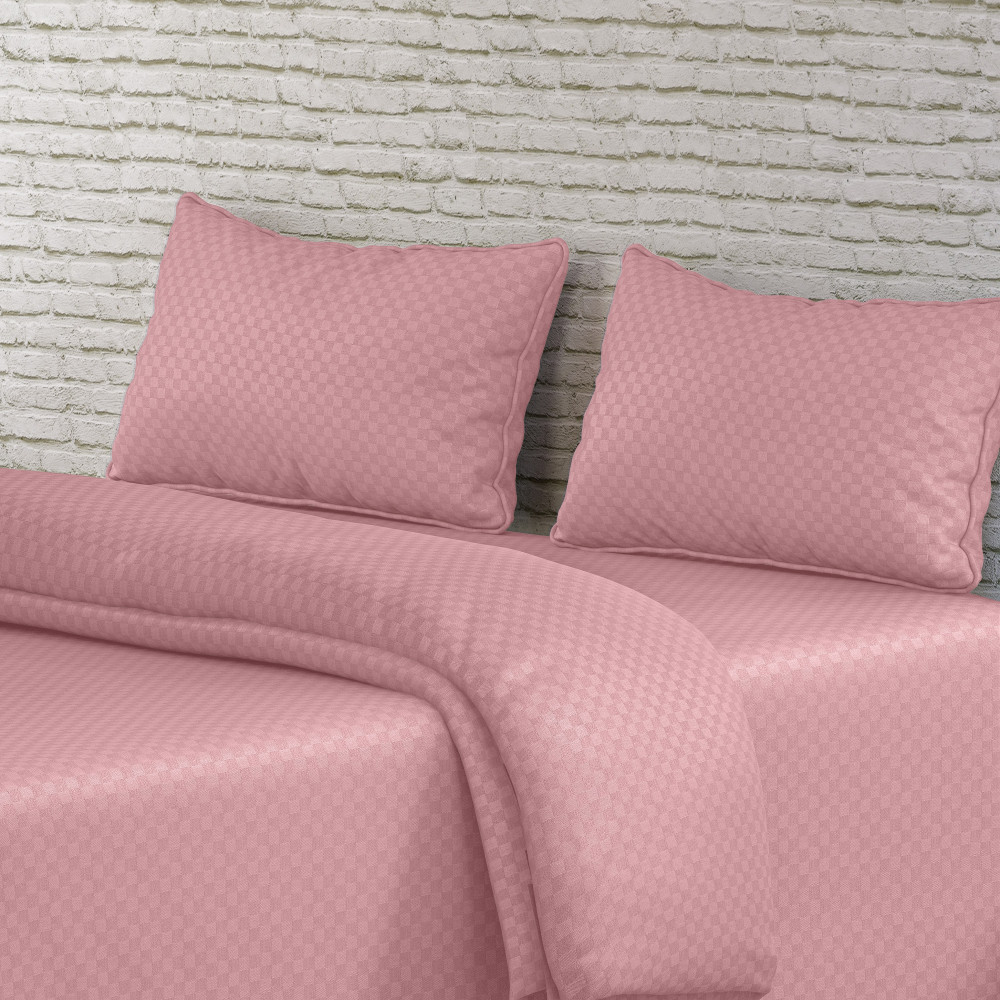 Image of Jacquard 300 TC Pure 100% Cotton King Size Bedsheet With Two Pillow Cover Set