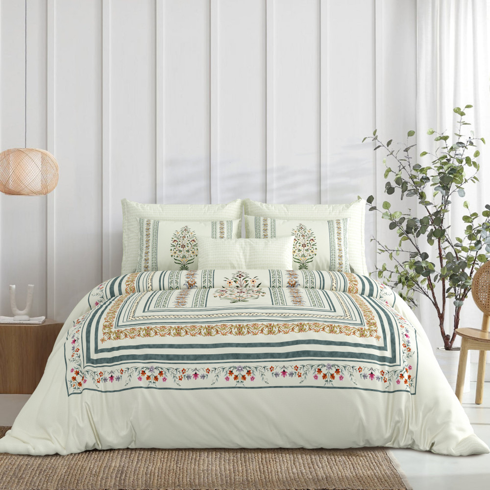 NAYAB KING SIZE BEDSHEET WITH 2 PILLOW COVER