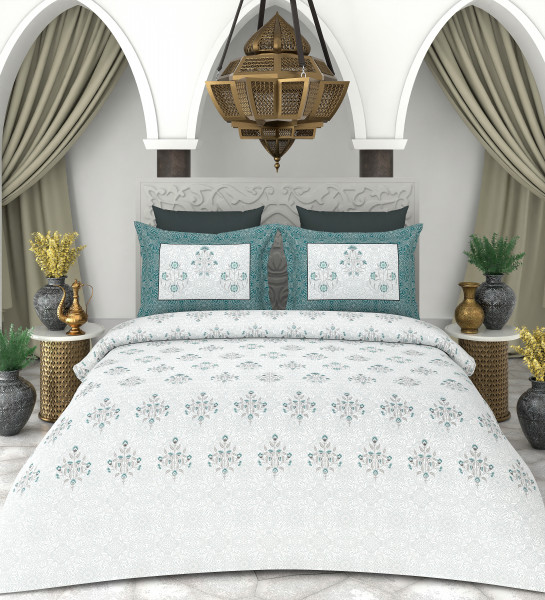 NAYAB KING SIZE BEDSHEET WITH 2 PILLOW COVER