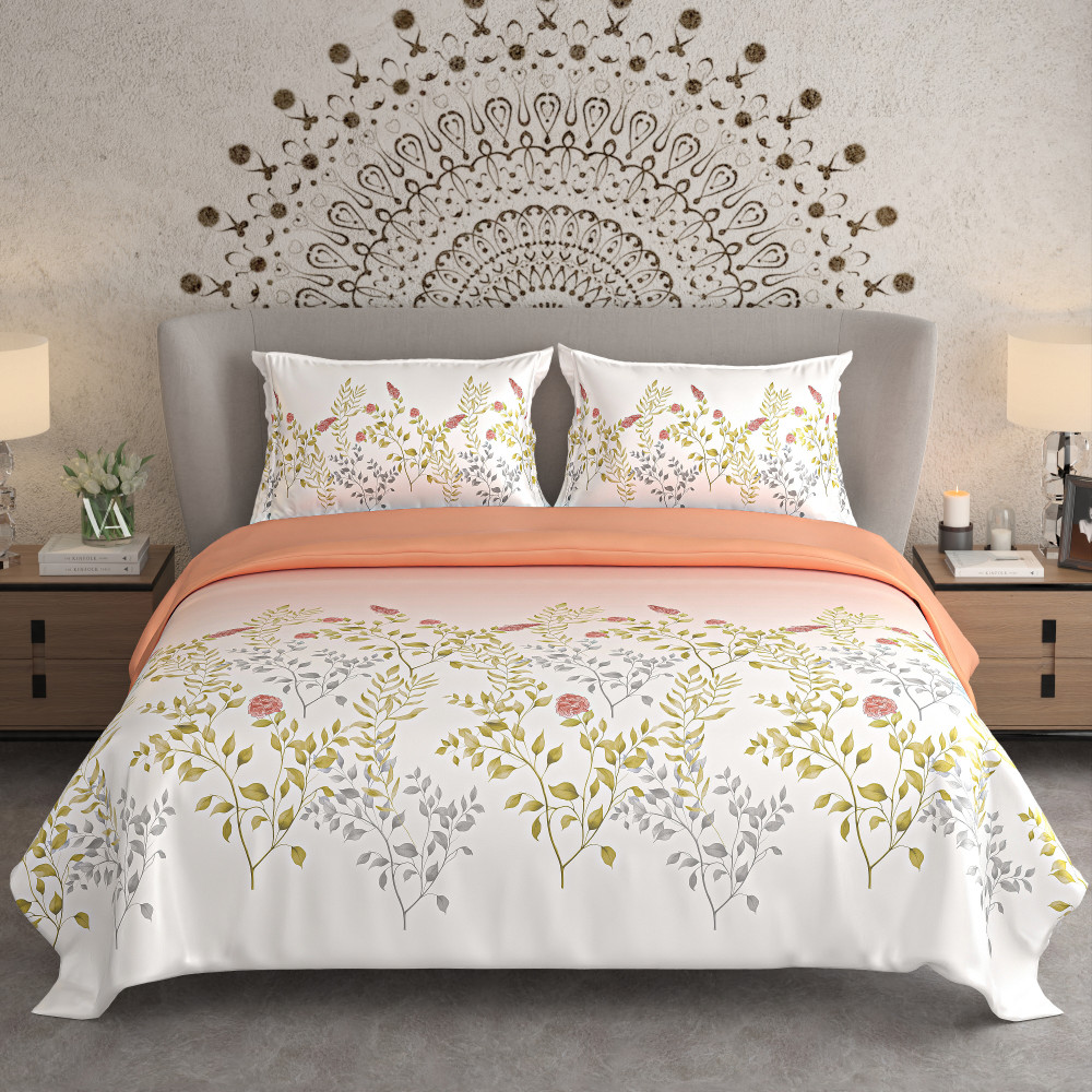 NAYAB KING SIZE BEDSHEET WITH 2 PILLOW COVER