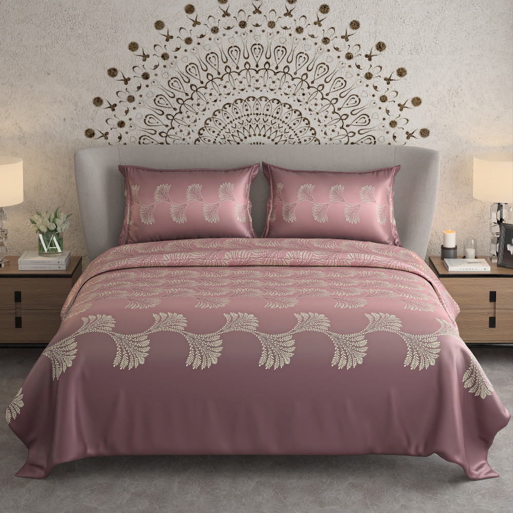 NAYAB KING SIZE BEDSHEET WITH 2 PILLOW COVER