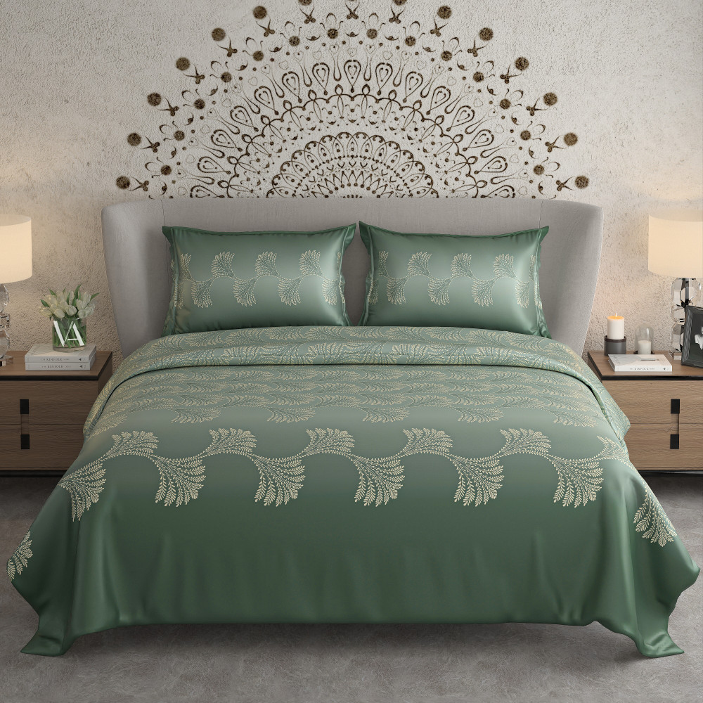 NAYAB KING SIZE BEDSHEET WITH 2 PILLOW COVER