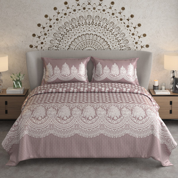 NAYAB KING SIZE BEDSHEET WITH 2 PILLOW COVER