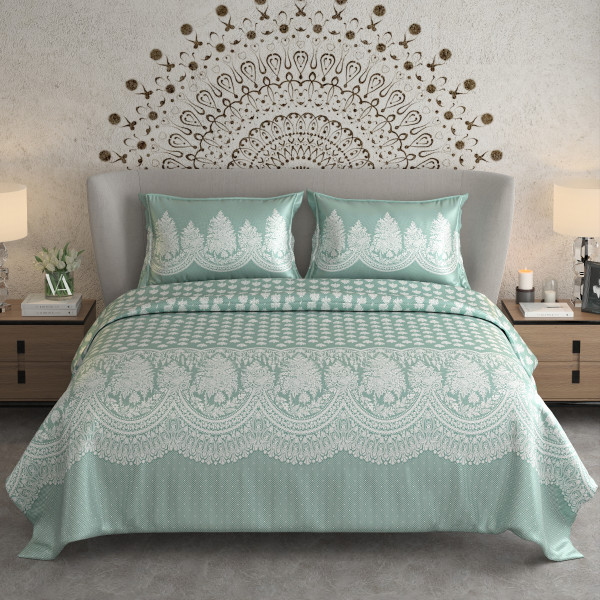 NAYAB KING SIZE BEDSHEET WITH 2 PILLOW COVER