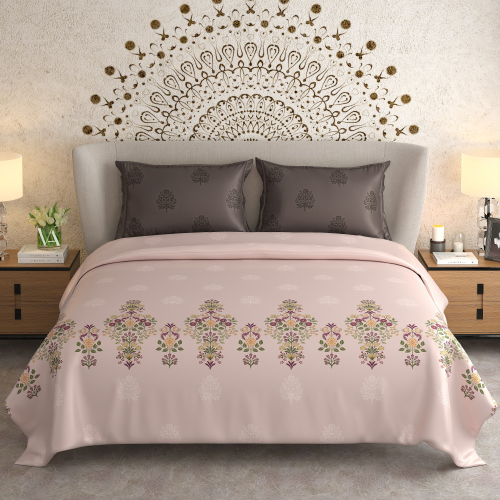 Image of NAYAB KING SIZE BEDSHEET WITH 2 PILLOW COVER
