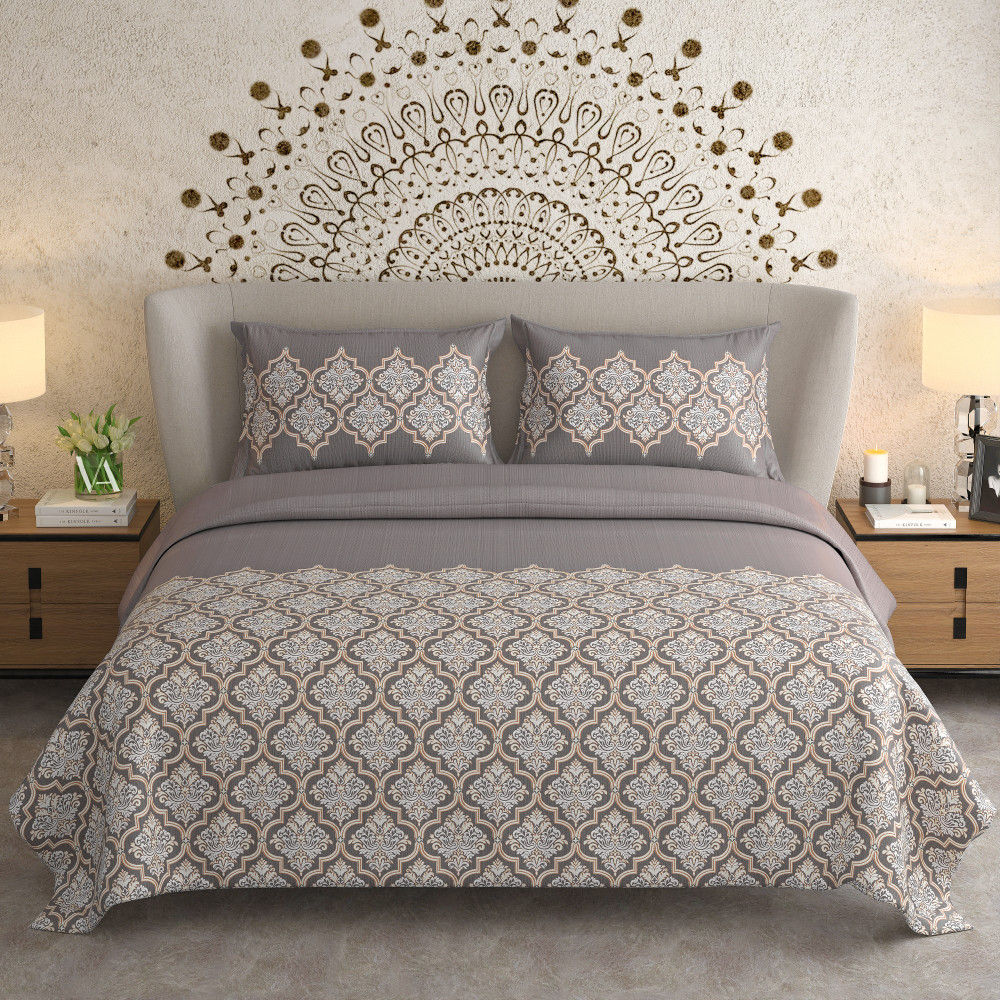 Image of NAYAB KING SIZE BEDSHEET WITH 2 PILLOW COVER