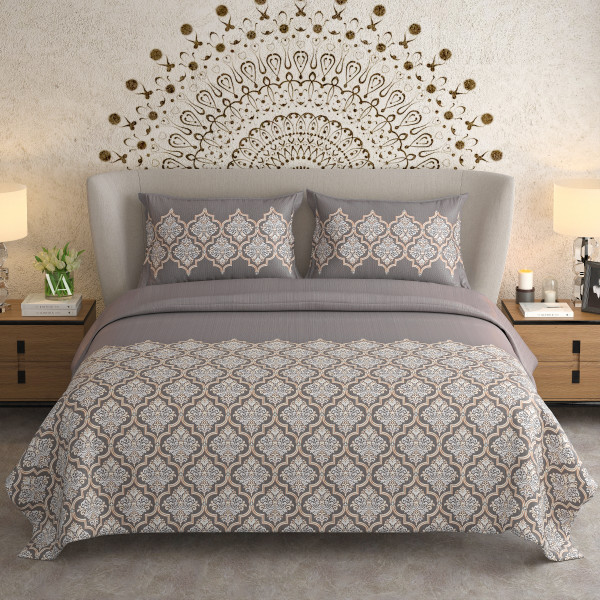 NAYAB KING SIZE BEDSHEET WITH 2 PILLOW COVER