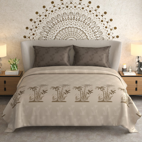 NAYAB KING SIZE BEDSHEET WITH 2 PILLOW COVER