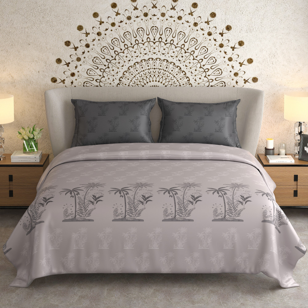 Image of NAYAB KING SIZE BEDSHEET WITH 2 PILLOW COVER