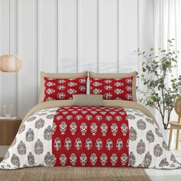 Rajasthali King Size Bedsheet 100% Pure Cotton Bedsheeet With Two Pillow Cover Set of 18 Bedsheet