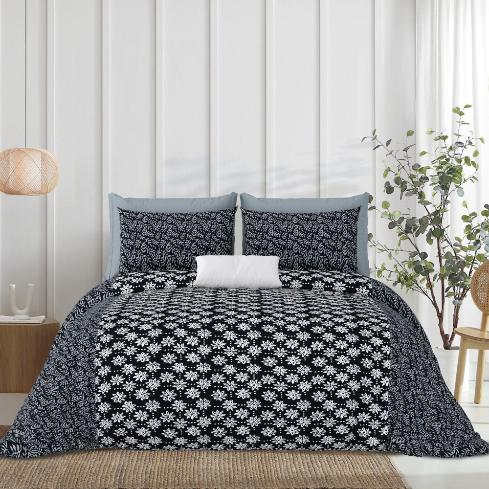 Image of Rajasthali King Size Bedsheet 100% Pure Cotton Bedsheeet With Two Pillow Cover Set