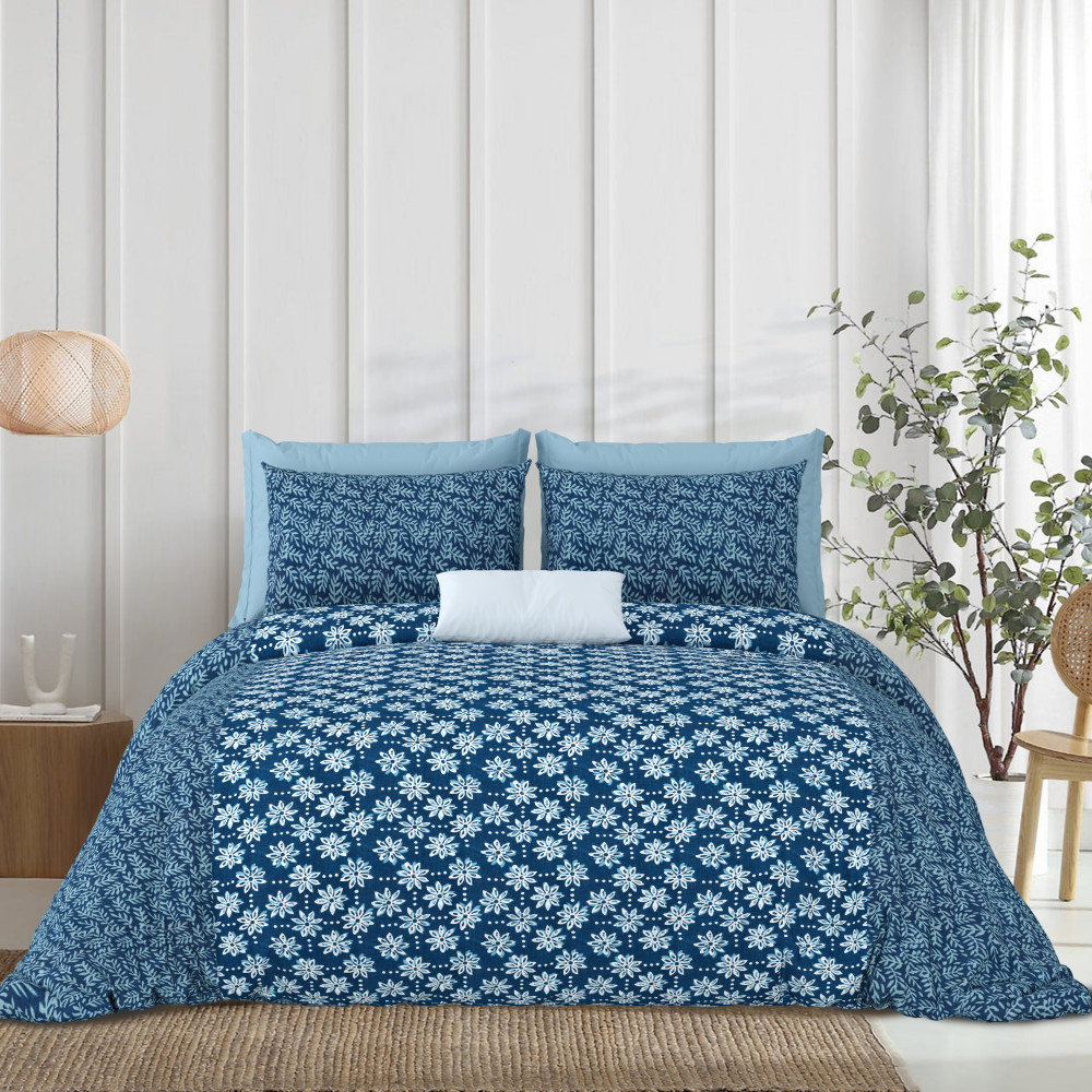 Image of Rajasthali King Size Bedsheet 100% Pure Cotton Bedsheeet With Two Pillow Cover Set