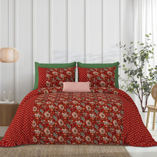 Rajasthali King Size Bedsheet 100% Pure Cotton Bedsheeet With Two Pillow Cover Set of 18 Bedsheet