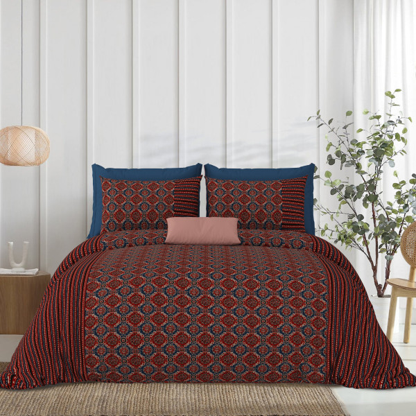 Rajasthali King Size Bedsheet 100% Pure Cotton Bedsheeet With Two Pillow Cover Set of 18 Bedsheet