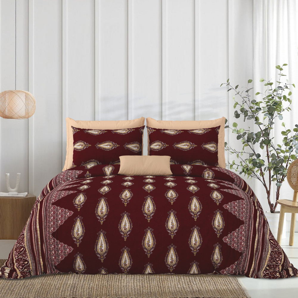 Rajasthali King Size Bedsheet 100% Pure Cotton Bedsheeet With Two Pillow Cover Set of 18 Bedsheet